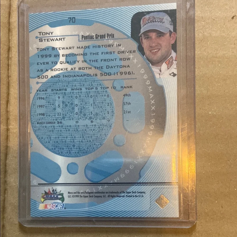 Signed Racing Card with Protective Case - Picture 2 of 2